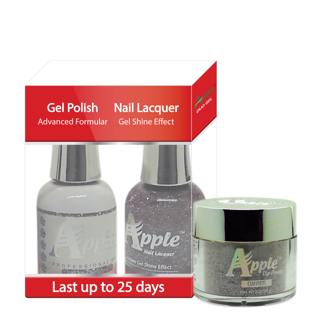 Apple 3in1 Dipping Powder + Gel Polish + Nail Lacquer, 545, It's Complicated, 2oz