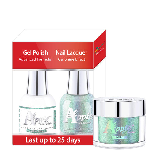 Apple 3in1 Dipping Powder + Gel Polish + Nail Lacquer, 5G Collection, 410, Ice Palm KK0920