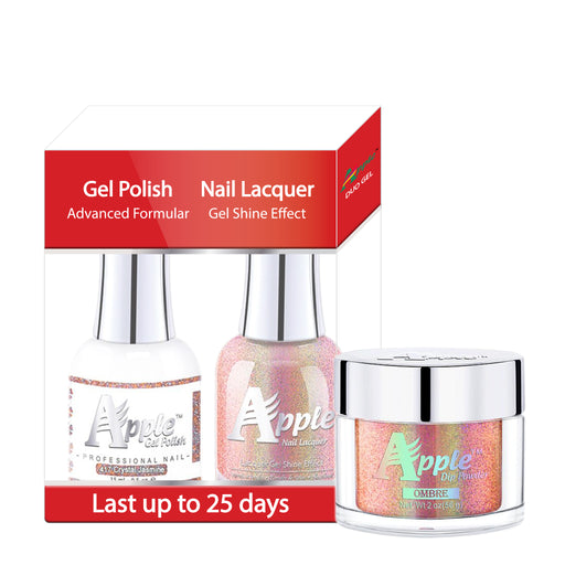 Apple 3in1 Dipping Powder + Gel Polish + Nail Lacquer, 5G Collection, 417, Crystal Jasmine KK0920