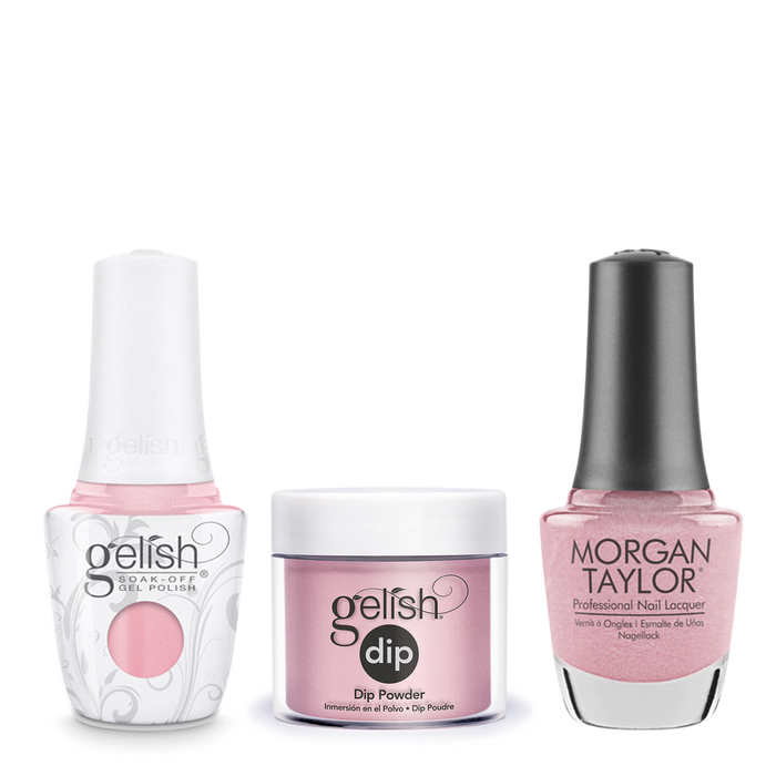 Gelish 3in1 Dipping Powder + Gel Polish + Nail Lacquer 1, The Color Of Petals Collection, 344, Follow The Petals OK0115LK