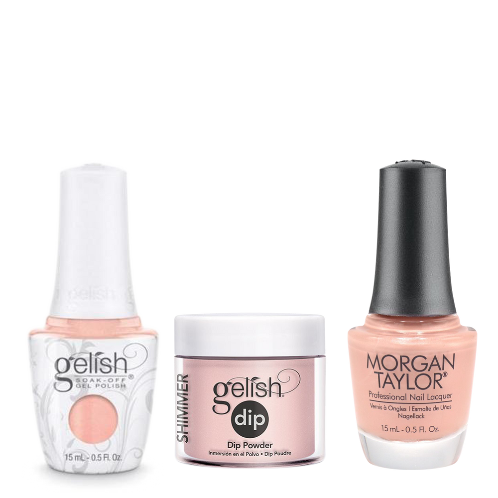 Gelish 3in1 Dipping Powder + Gel Polish + Nail Lacquer, Forever Beauty, 813