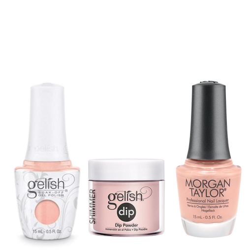 Gelish 3in1 Dipping Powder + Gel Polish + Nail Lacquer, Forever Beauty, 813