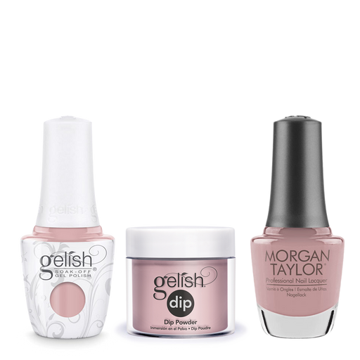 Gelish 3in1 Dipping Powder + Gel Polish + Nail Lacquer 1, The Color Of Petals Collection, 341, Gardenia My Heart OK0115LK