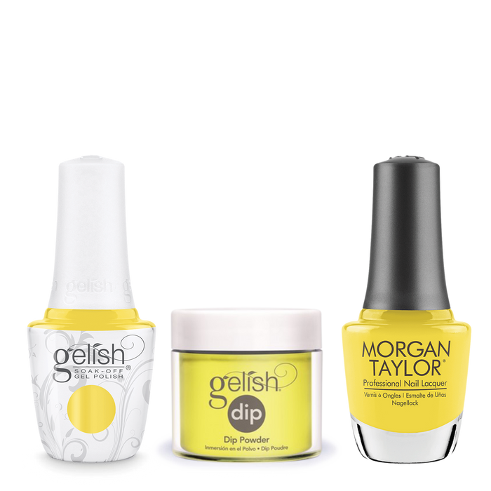 Gelish 3in1 Dipping Powder + Gel Polish + Nail Lacquer, Rocketman Collection, 351, Glow Like A Star OK0425VD