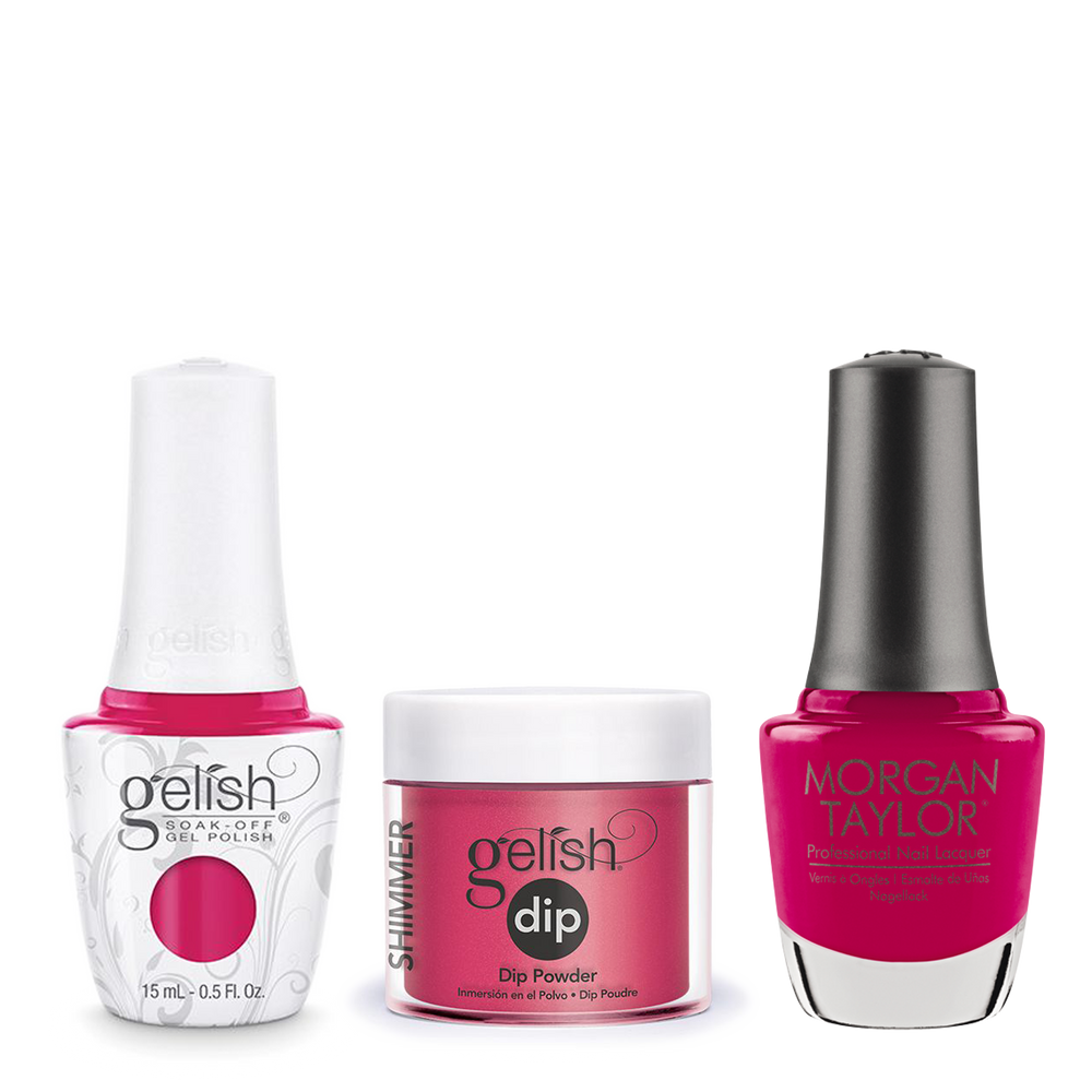Gelish 3in1 Dipping Powder + Gel Polish + Nail Lacquer, Gossip Girl, 819