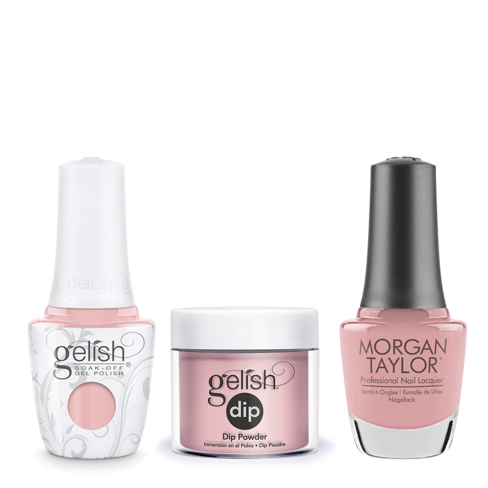 Gelish 3in1 Dipping Powder + Gel Polish + Nail Lacquer 1, The Color Of Petals Collection, 342, I Feel Flower-Full OK0115LK