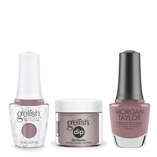 Gelish 3in1 Dipping Powder + Gel Polish + Nail Lacquer, I Or-chid You Not, 206