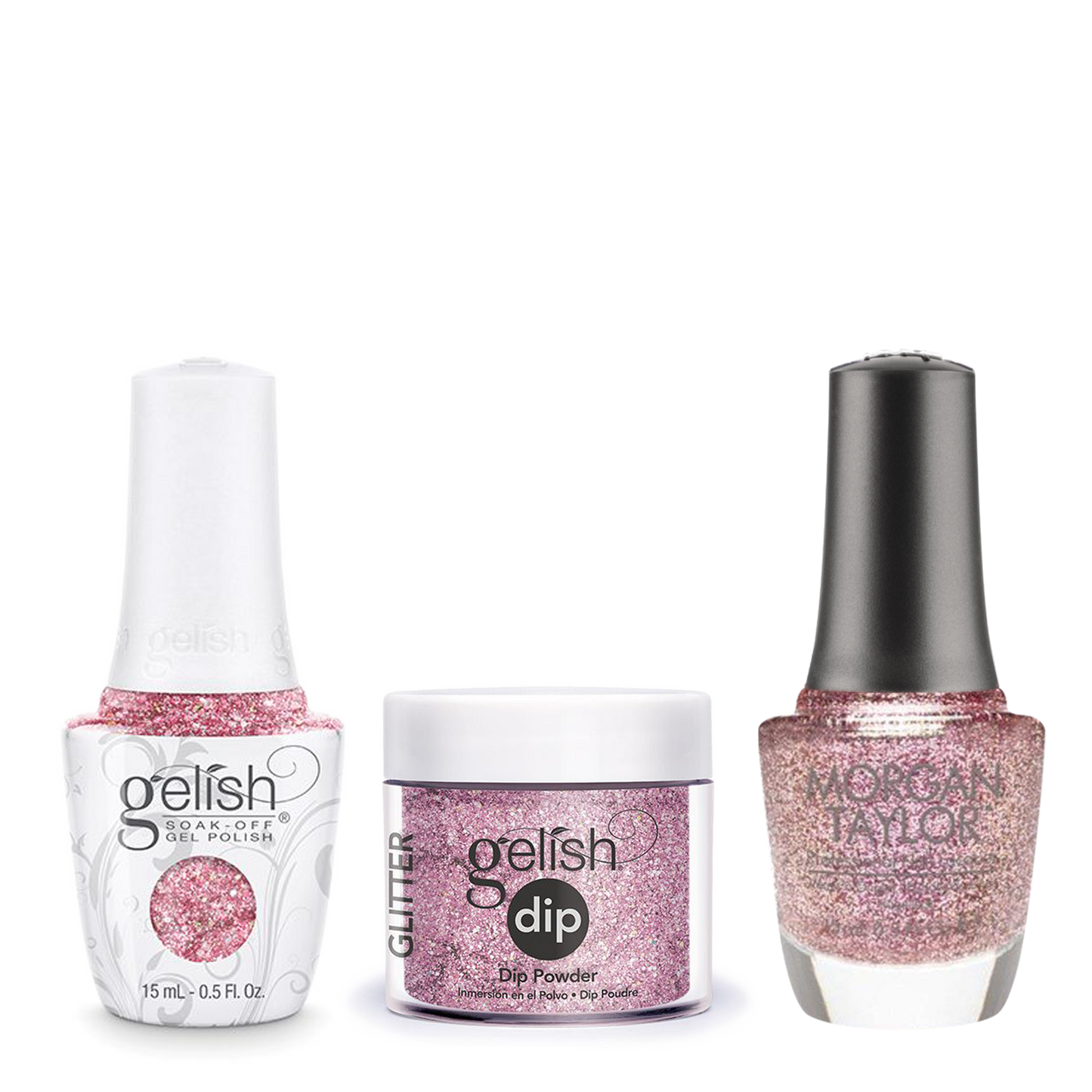 Gelish 3in1 Dipping Powder + Gel Polish + Nail Lacquer, June Bride, 835