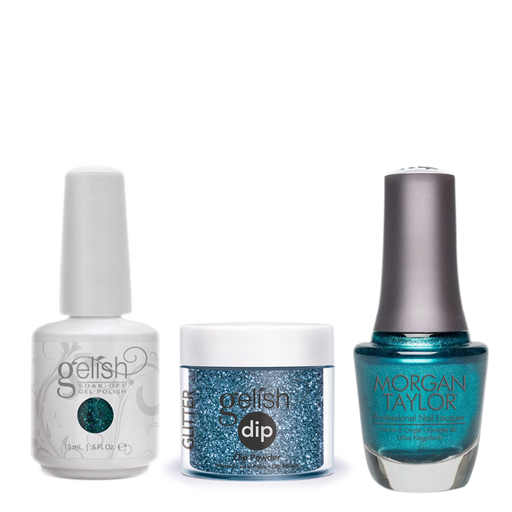 Gelish 3in1 Dipping Powder + Gel Polish + Nail Lacquer, Kisses Under The Mistletoe, 902