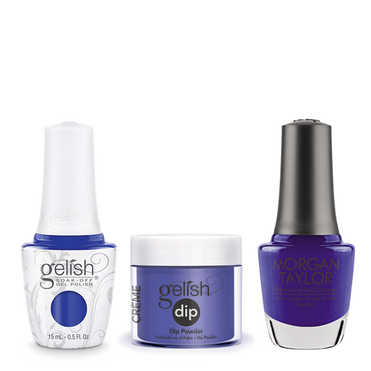 Gelish 3in1 Dipping Powder + Gel Polish + Nail Lacquer, Making Waves, 124