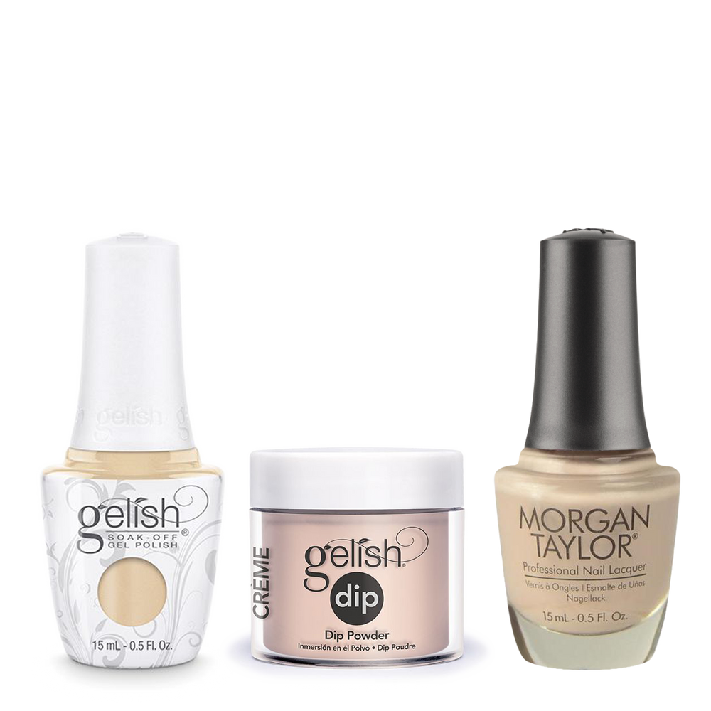 Gelish 3in1 Dipping Powder + Gel Polish + Nail Lacquer, Need A Tan, 854