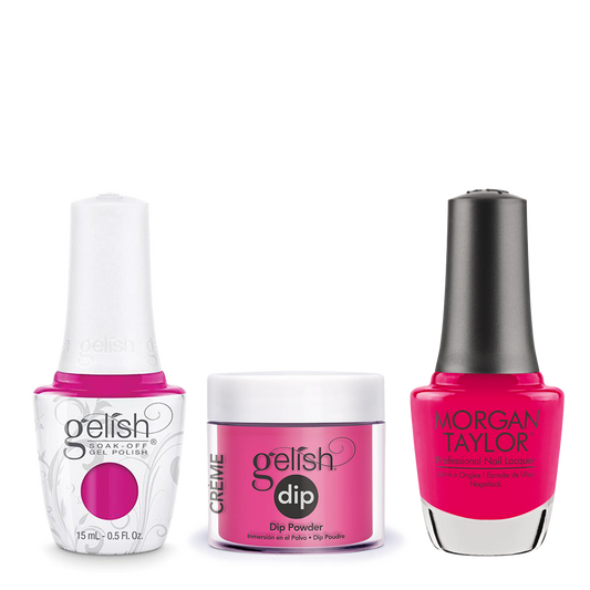 Gelish 3in1 Dipping Powder + Gel Polish + Nail Lacquer, Pop-arazzi Pose, 181