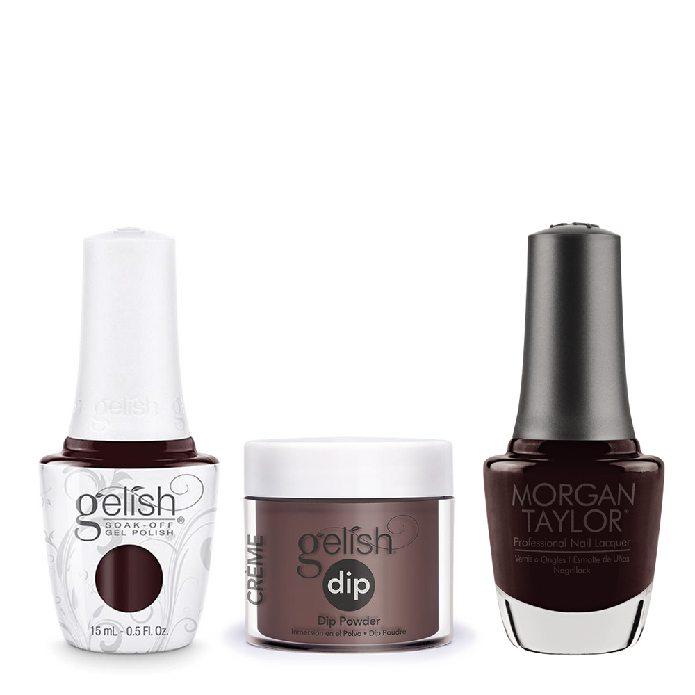 Gelish 3in1 Dipping Powder + Gel Polish + Nail Lacquer, Pumps Or Cowboy Boots, 183