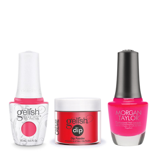Gelish 3in1 Dipping Powder + Gel Polish + Nail Lacquer, Shake It Till You Samba, 895