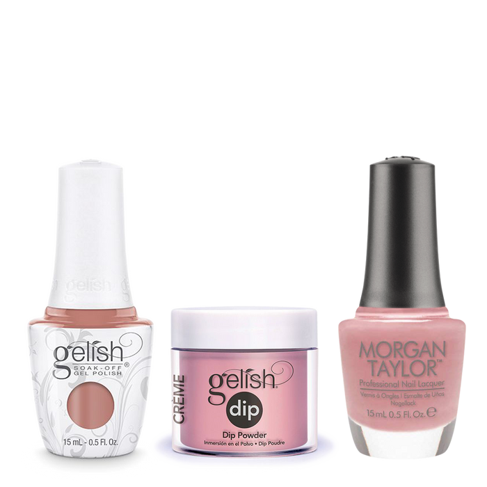 Gelish 3in1 Dipping Powder + Gel Polish + Nail Lacquer, She's My Beauty, 928