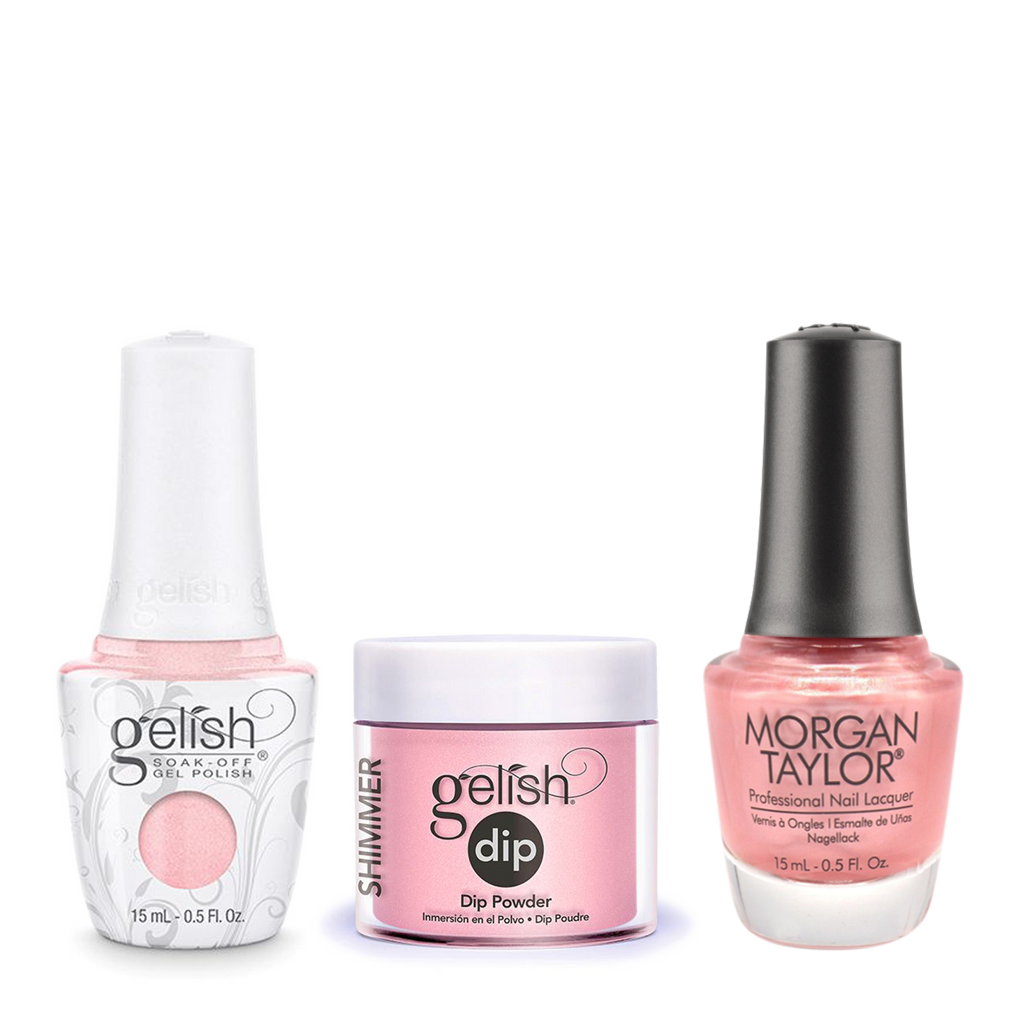 Gelish 3in1 Dipping Powder + Gel Polish + Nail Lacquer, Taffeta, 840