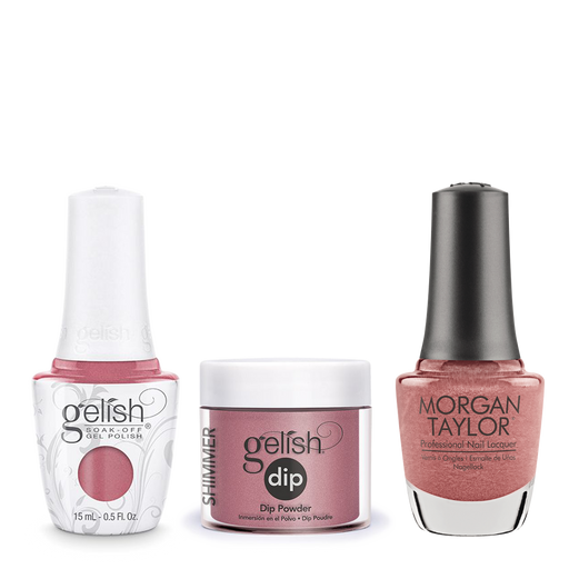 Gelish 3in1 Dipping Powder + Gel Polish + Nail Lacquer, Tex'as Me Later, 186