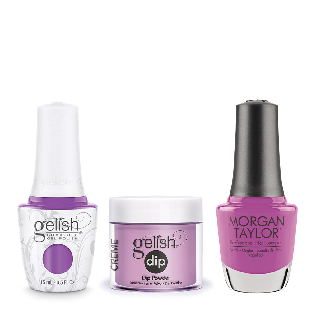 Gelish 3in1 Dipping Powder + Gel Polish + Nail Lacquer, Tokyo A Go Go, 180