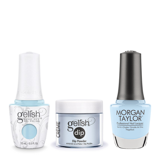 Gelish 3in1 Dipping Powder + Gel Polish + Nail Lacquer, Water Baby, 092
