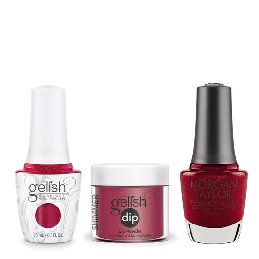 Gelish 3in1 Dipping Powder + Gel Polish + Nail Lacquer, Wonder Woman, 031