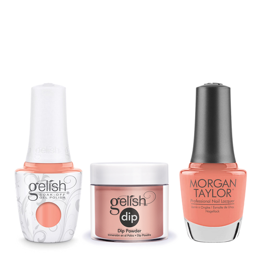 Gelish 3in1 Dipping Powder + Gel Polish + Nail Lacquer 1, The Color Of Petals Collection, 343, Young, Wild & Free OK0115LK