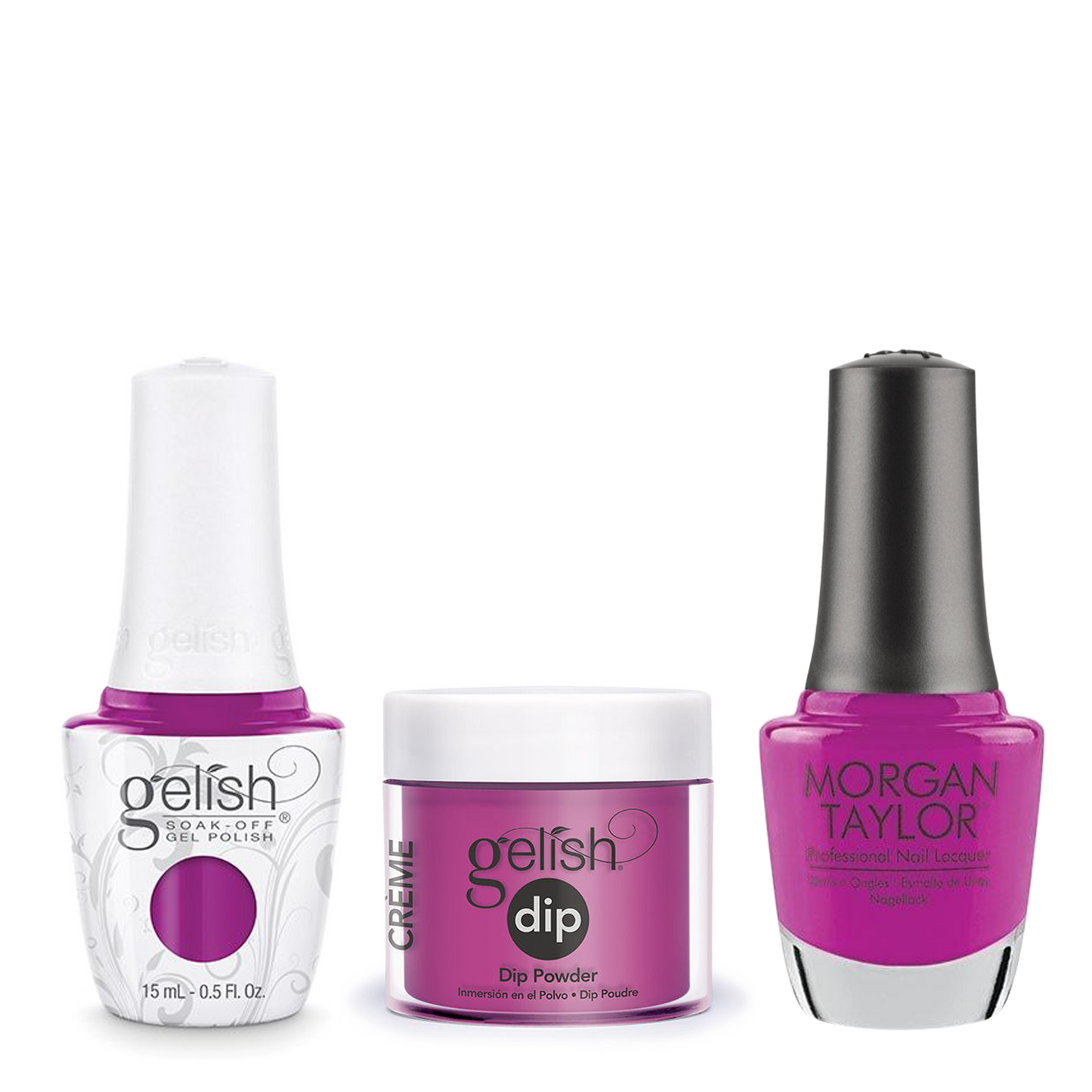 Gelish 3in1 Dipping Powder + Gel Polish + Nail Lacquer, Tahiti Hottie, 936