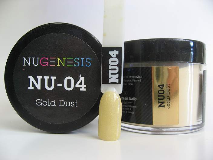 Nugenesis Dipping Powder, NU 004, Gold Dust, 2oz MH1005