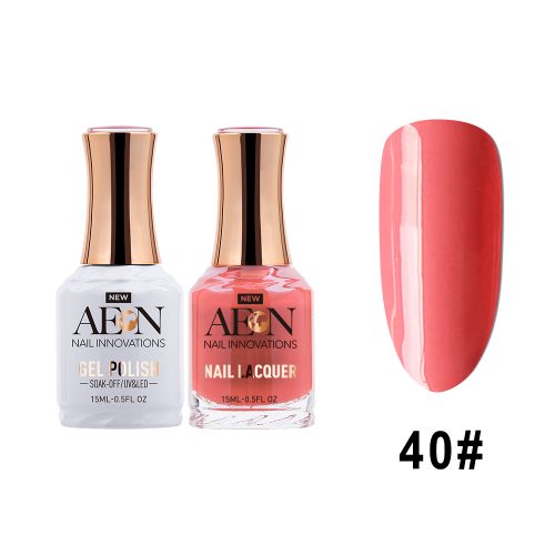 AEON  Gel Polish + Nail Lacquer, 040, De Fleur, 0.5oz OK0326LK
