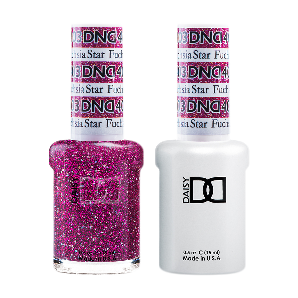 DND Nail Lacquer And Gel Polish, 403, Fuchsia Star, 0.5oz MY0924