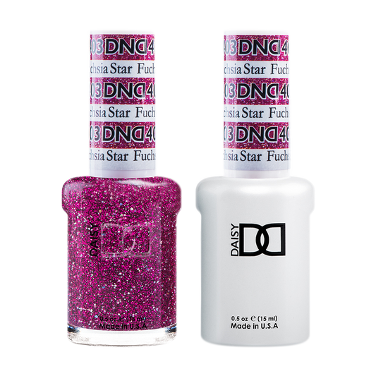 DND Nail Lacquer And Gel Polish, 403, Fuchsia Star, 0.5oz MY0924