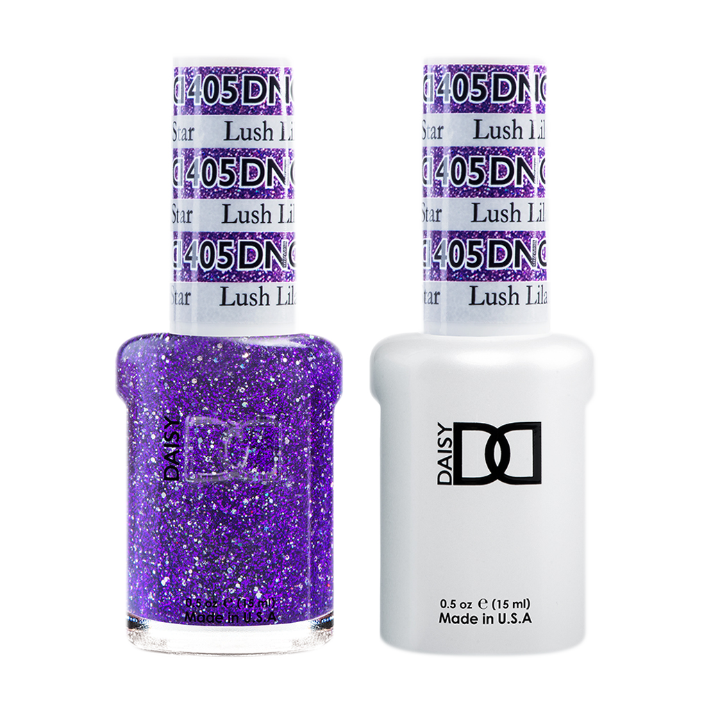 DND Nail Lacquer And Gel Polish, 405, Lush Lilac Star, 0.5oz MY0924