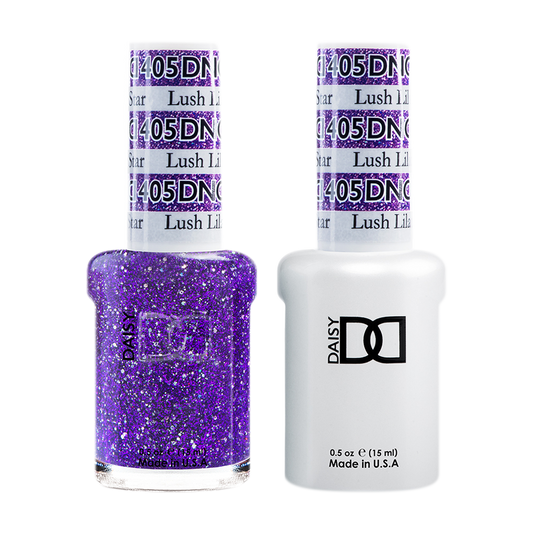 DND Nail Lacquer And Gel Polish, 405, Lush Lilac Star, 0.5oz MY0924