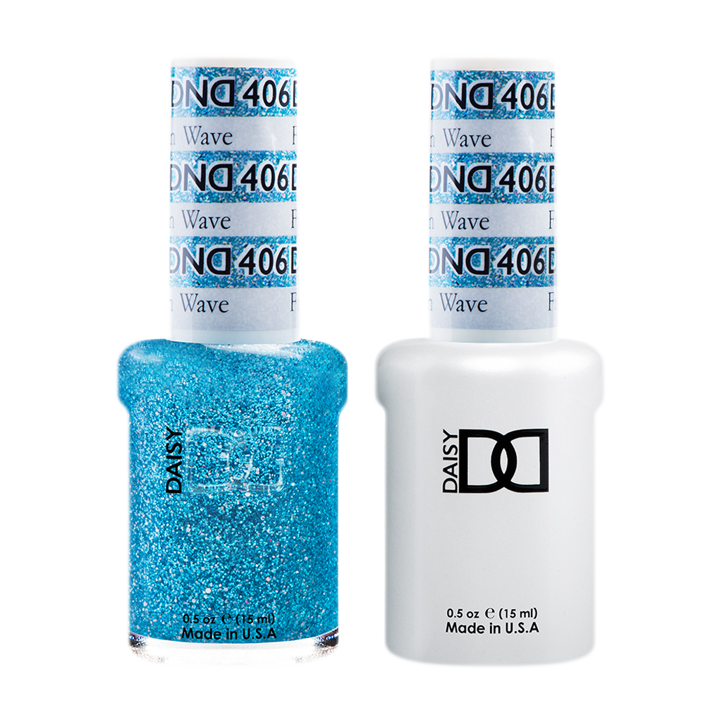 DND Nail Lacquer And Gel Polish, 406, Frozen Wave, 0.5oz MY0924