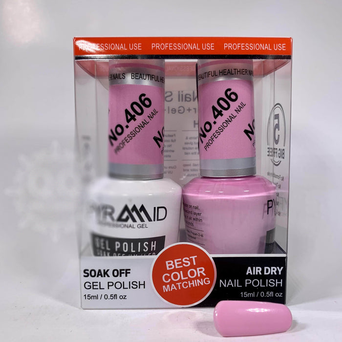 Pyramid Gel Polish + Nail Lacquer, 406, 0.5oz