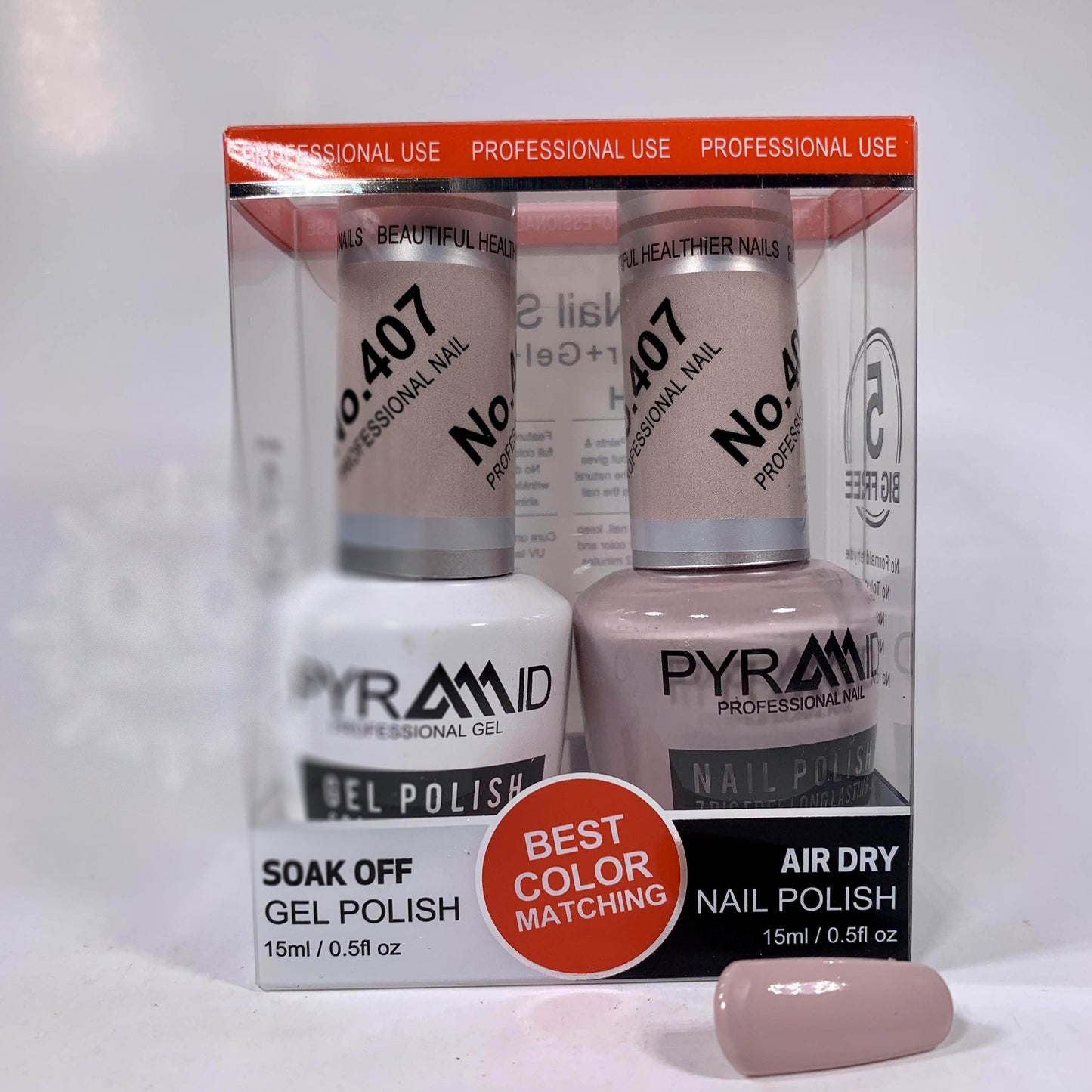 Pyramid Gel Polish + Nail Lacquer, 407, 0.5oz OK0529VD