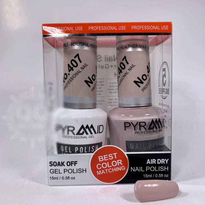 Pyramid Gel Polish + Nail Lacquer, 407, 0.5oz