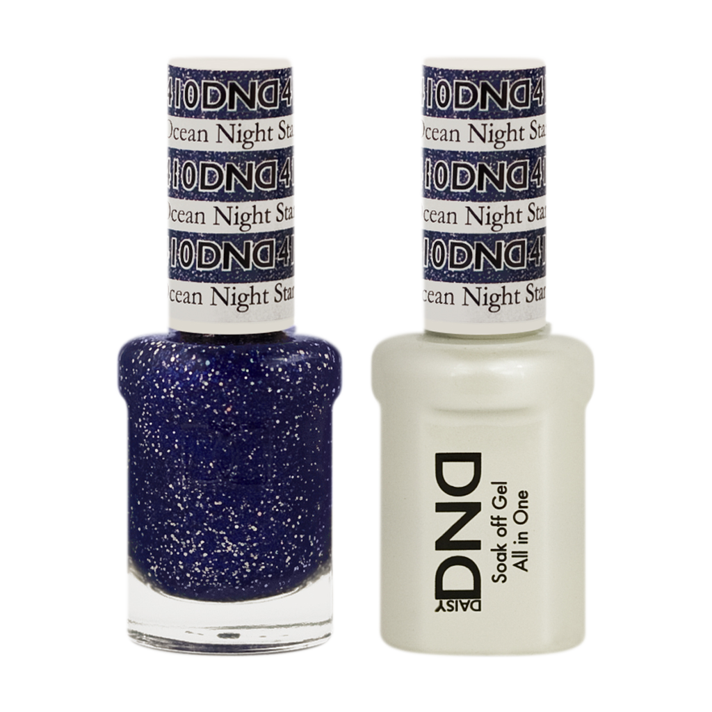 DND Nail Lacquer And Gel Polish, 410, Ocean Night Star, 0.5oz MY0924