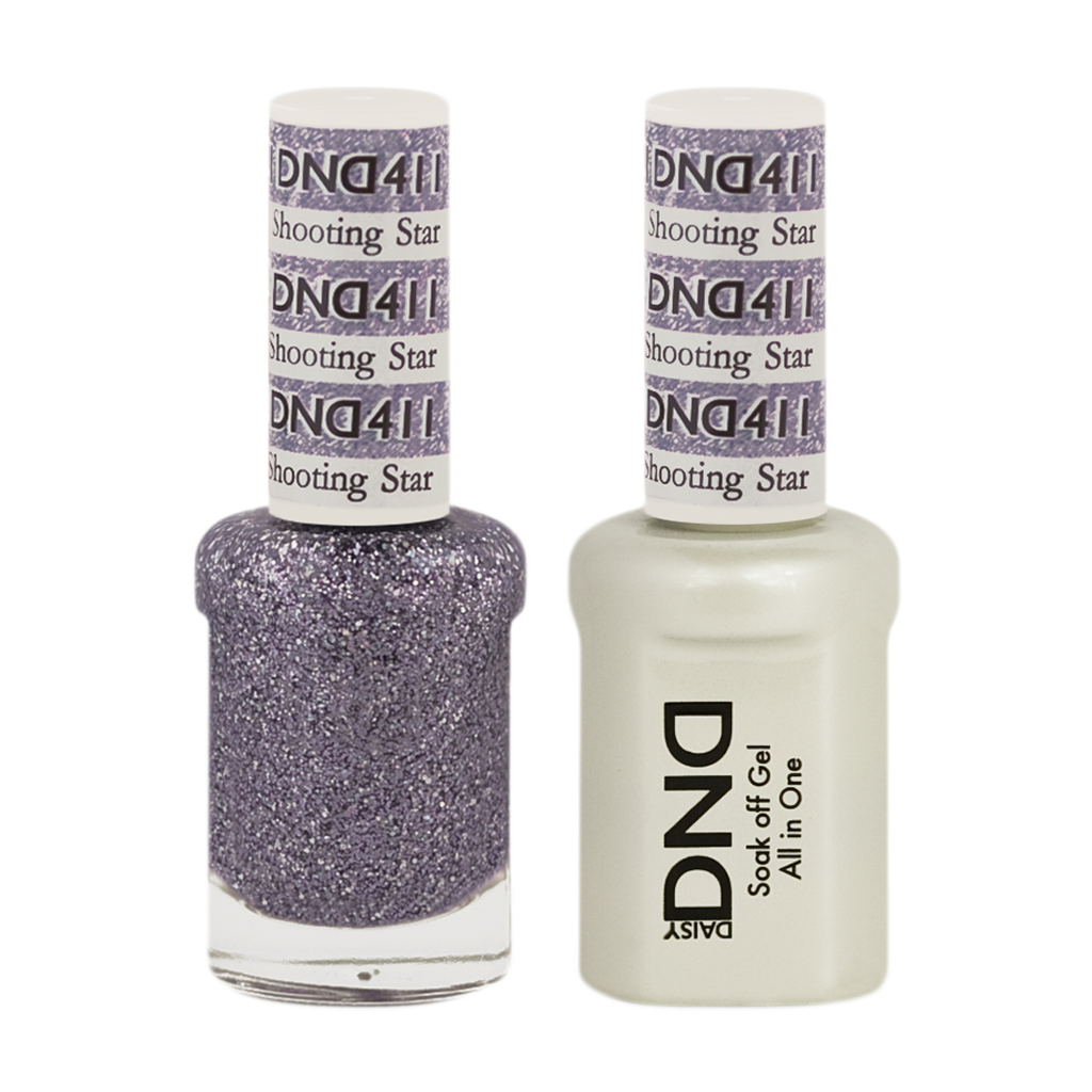 DND Nail Lacquer And Gel Polish, 411, Shooting Star, 0.5oz MY0924