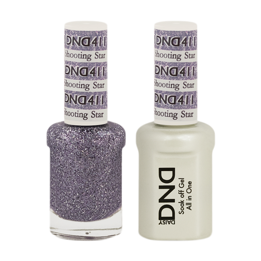 DND Nail Lacquer And Gel Polish, 411, Shooting Star, 0.5oz MY0924