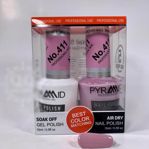 Pyramid Gel Polish + Nail Lacquer, 411, 0.5oz