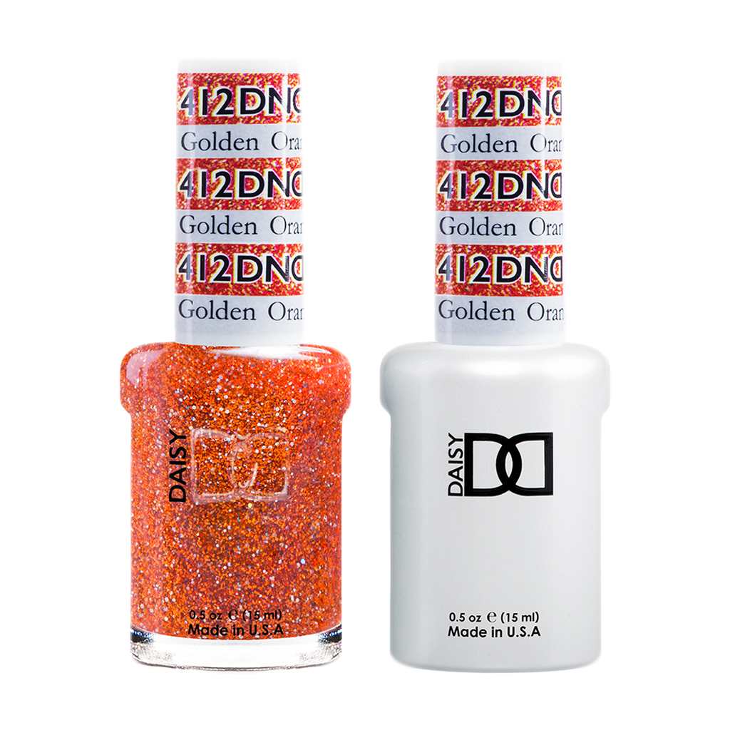 DND Nail Lacquer And Gel Polish, 412, Golden Orange Star, 0.5oz MY0924