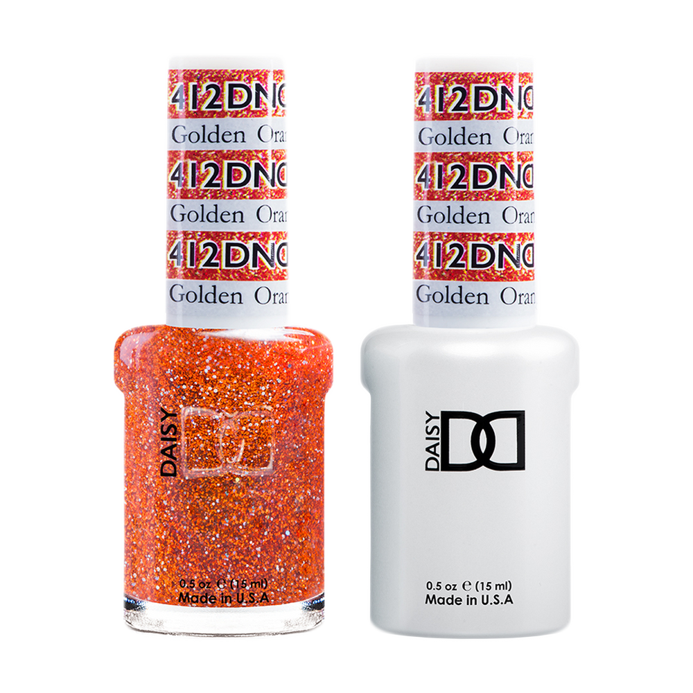 DND Nail Lacquer And Gel Polish, 412, Golden Orange Star, 0.5oz MY0924