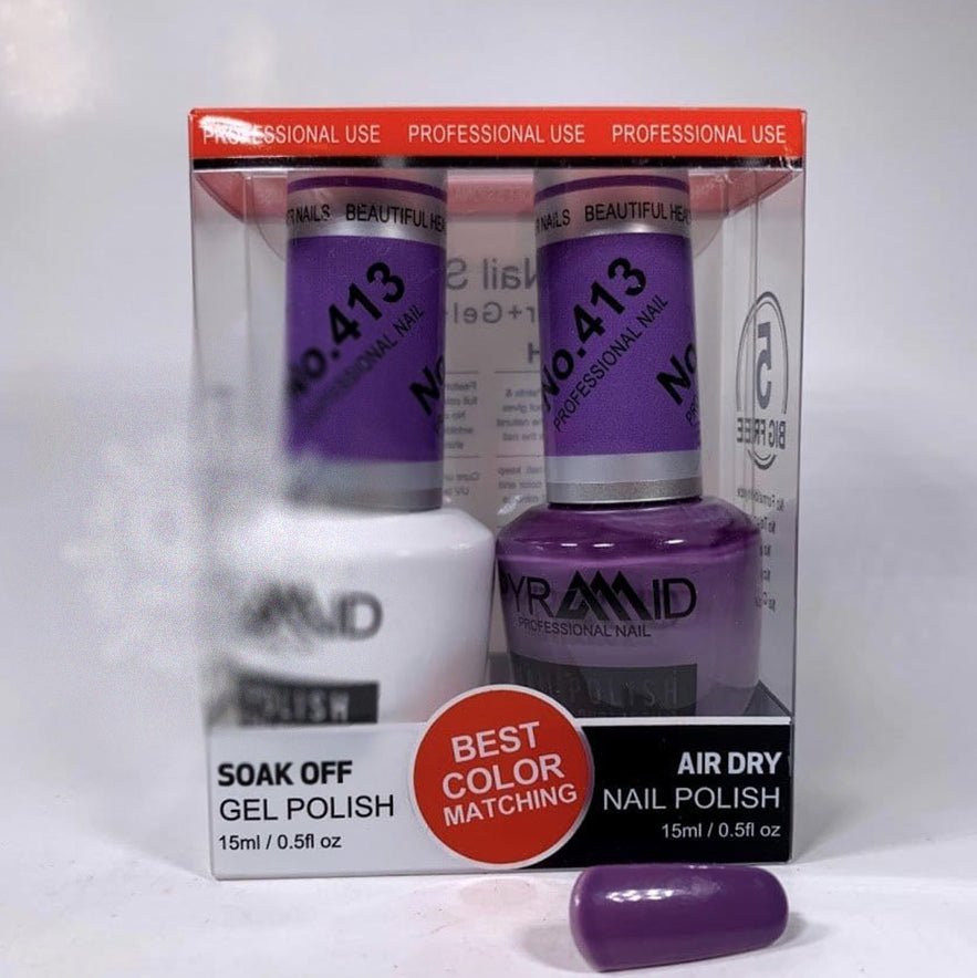Pyramid Gel Polish + Nail Lacquer, 413, 0.5oz
