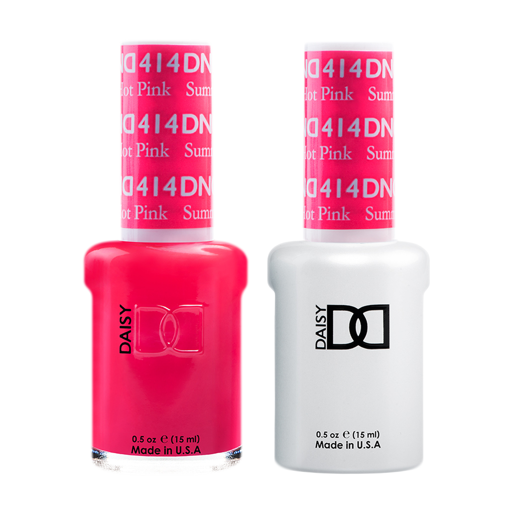 DND Nail Lacquer And Gel Polish, 414, Summer Hot Pink, 0.5oz MY0924