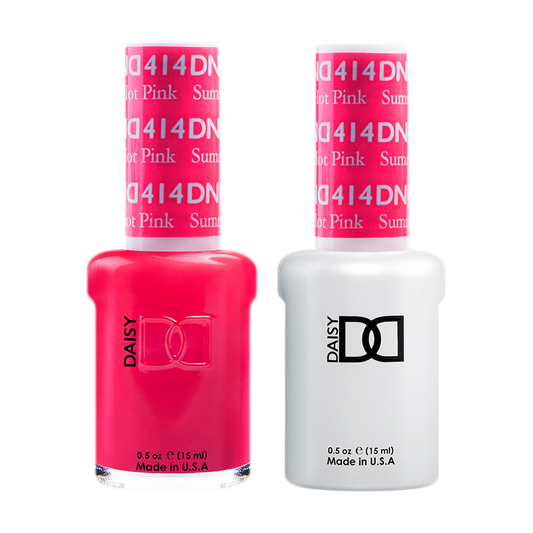 DND Nail Lacquer And Gel Polish, 414, Summer Hot Pink, 0.5oz MY0924