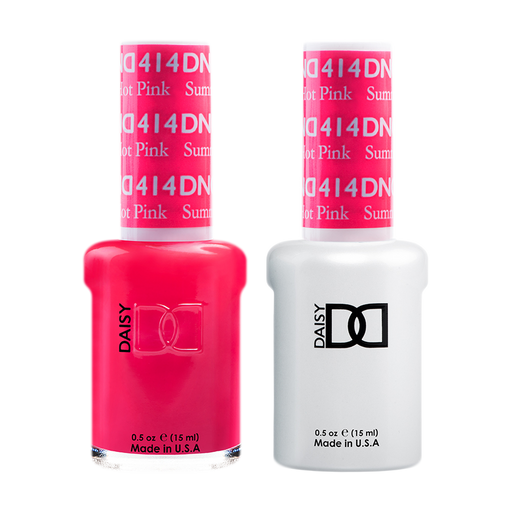 DND Nail Lacquer And Gel Polish, 414, Summer Hot Pink, 0.5oz MY0924