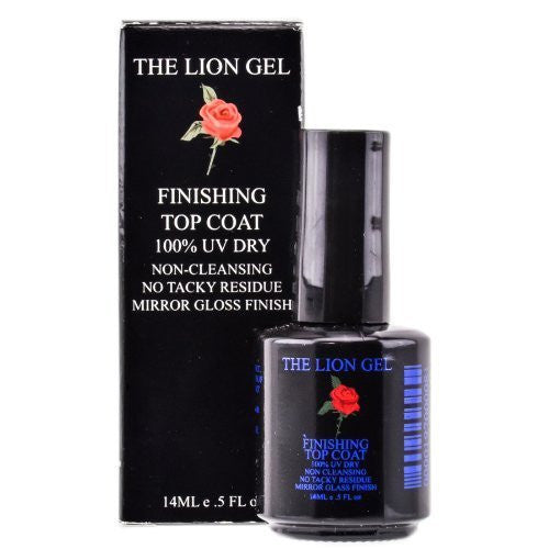 The Lion Gel, Finishing Top Coat, 0.5 oz