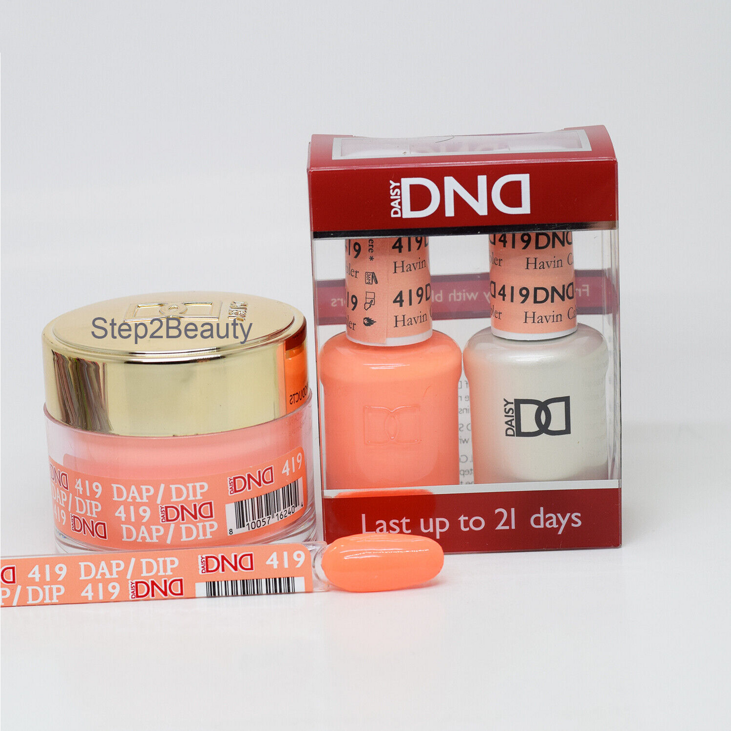 DND 3in1 Acrylic/Dipping Powder + Gel Polish + Nail Lacquer, 419, Havin Cabbler