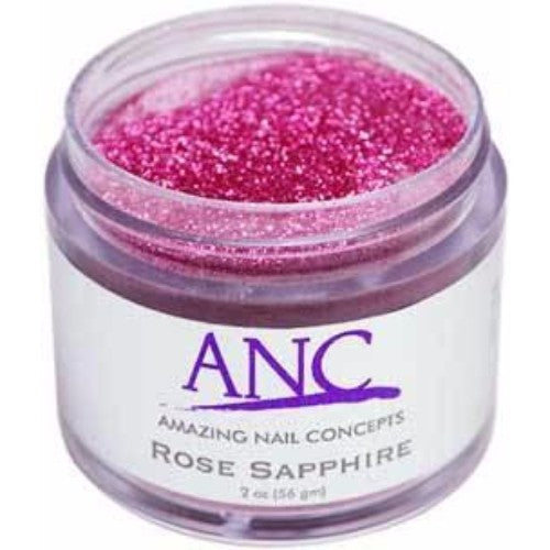 ANC Dipping Powder, 2OP041, Rose Sapphire Glitter, 2oz, 600041 KK
