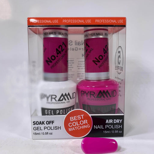 Pyramid Gel Polish + Nail Lacquer, 421, 0.5oz